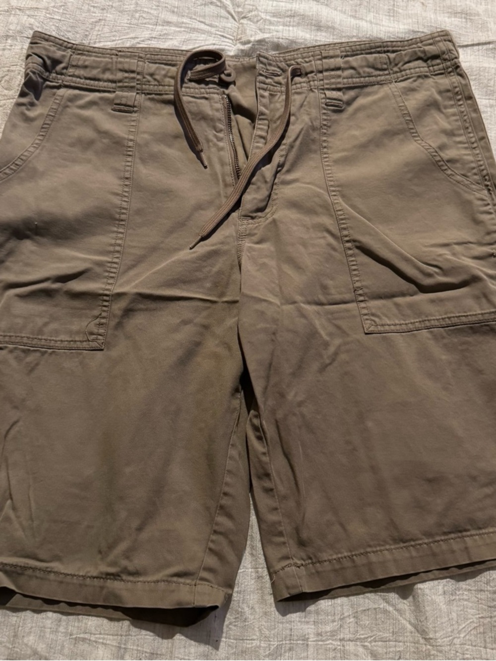 Adidas Tan Drawstring Hybrid Shorts